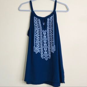 Merona Beautiful Embroidered Tank Top Size XXL